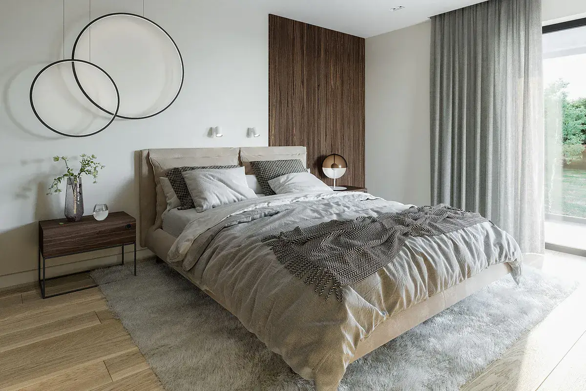 Leśne Tarasy sypialnia